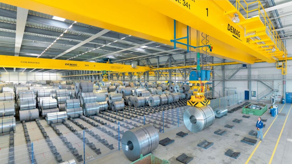 Process cranes for metal handling